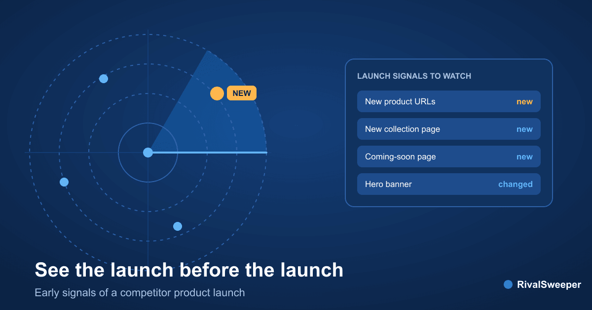 How to detect competitor product launches early: the signals that show up before the announcement