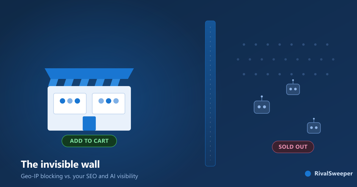 The invisible wall: how geo-IP blocking accidentally destroys your ecommerce SEO and AI indexing